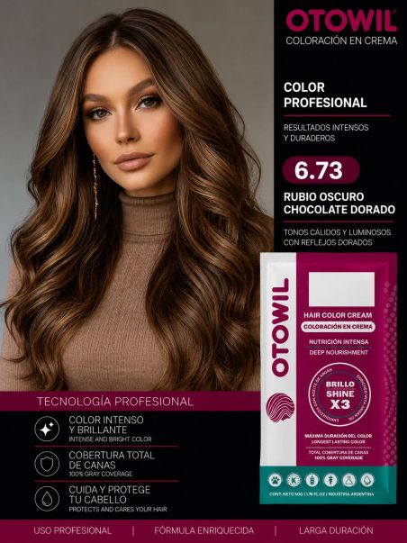 Crema Colorante Capilar con Aceite de Argan