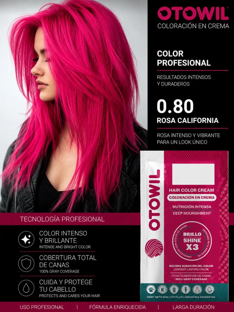 Crema Colorante Capilar con Aceite de Argan