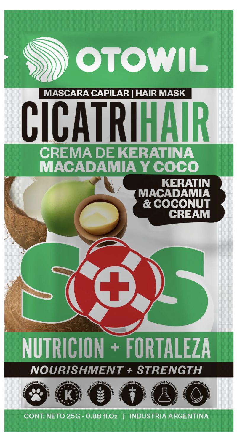 Cicatrihair - Keratina y Macadamia | Sobre x 25 grs.