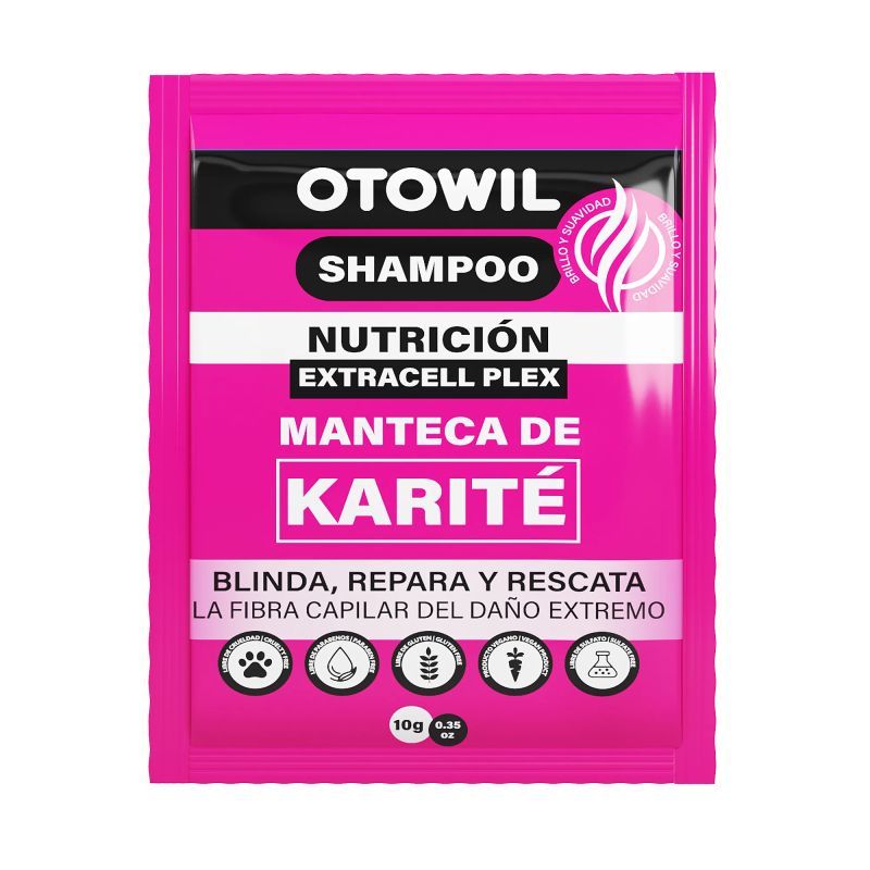 Shampoo Nutrición con Manteca de Karité | Sobre x 10 grs. 