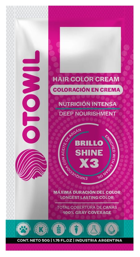 Crema Colorante Capilar con Aceite de Argan