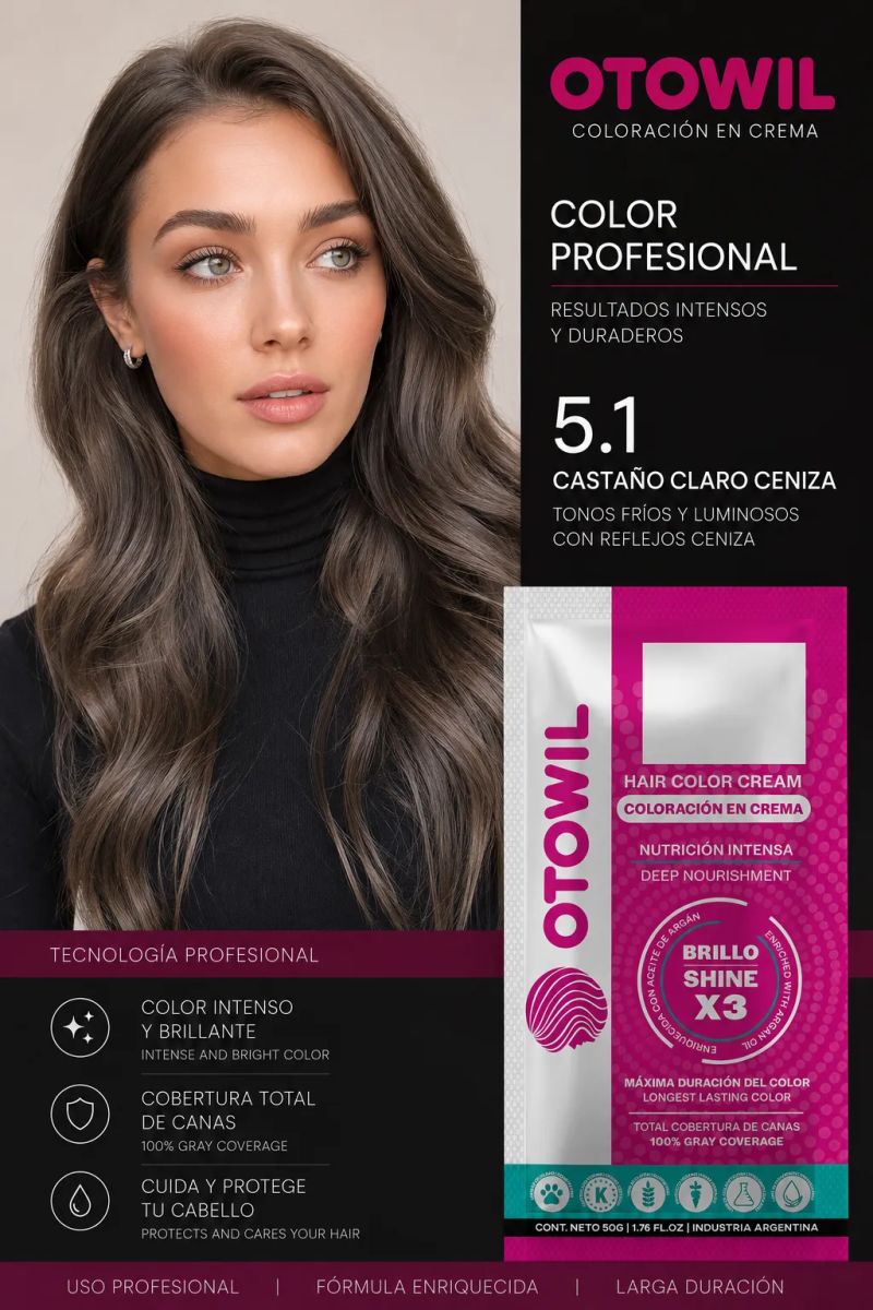 Crema Colorante Capilar con Aceite de Argan